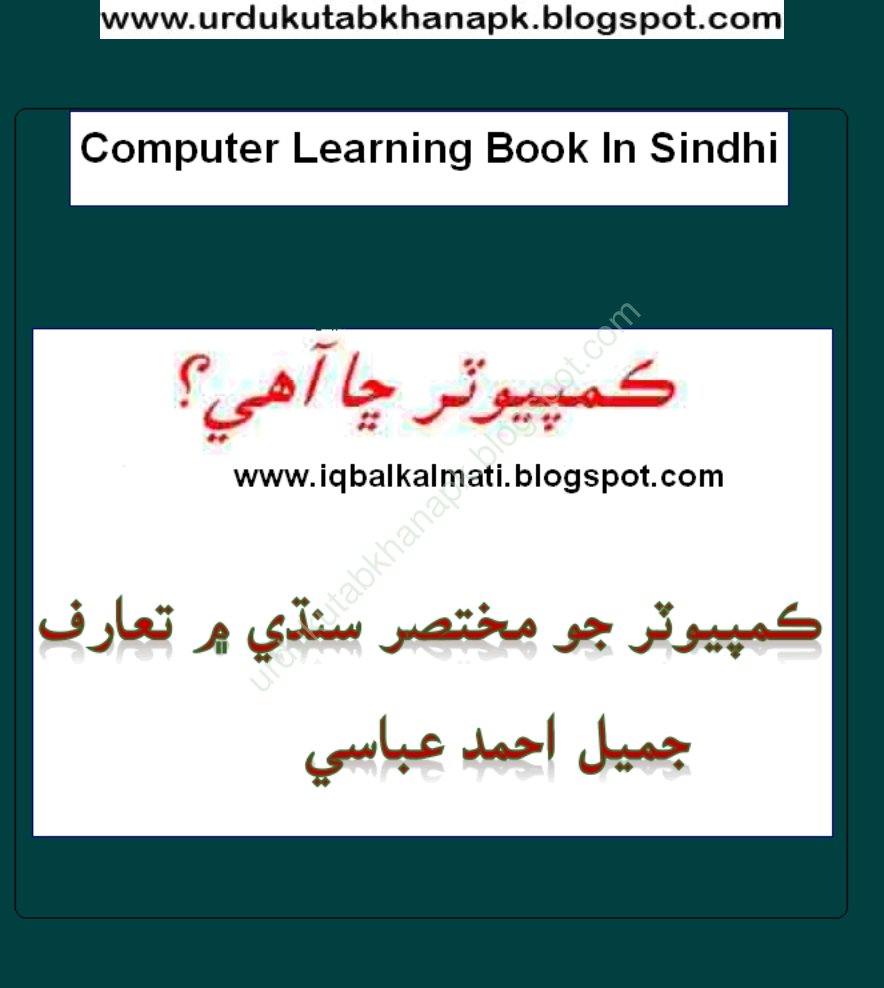 Computer Learning In Sindhi by Jamil Ahmed Abbasi
