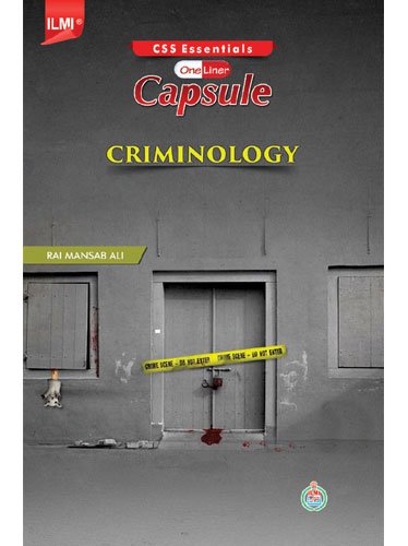 Criminology By Rai Mansab Ali