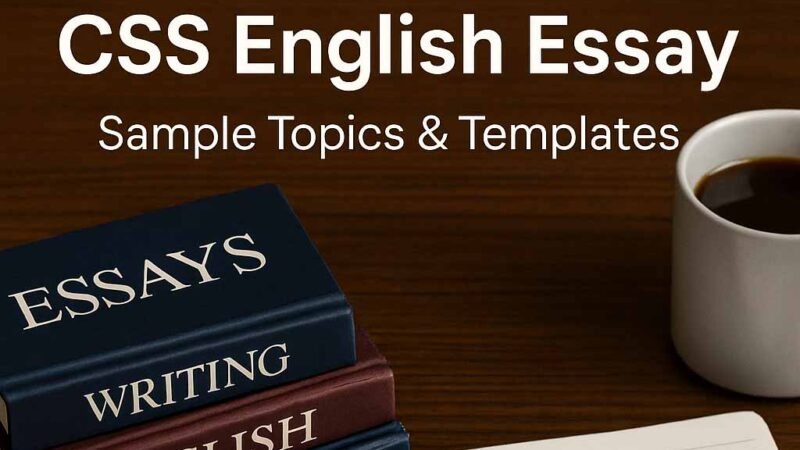 Top 10 Books for CSS English Essay (With Sample Topics & Templates)