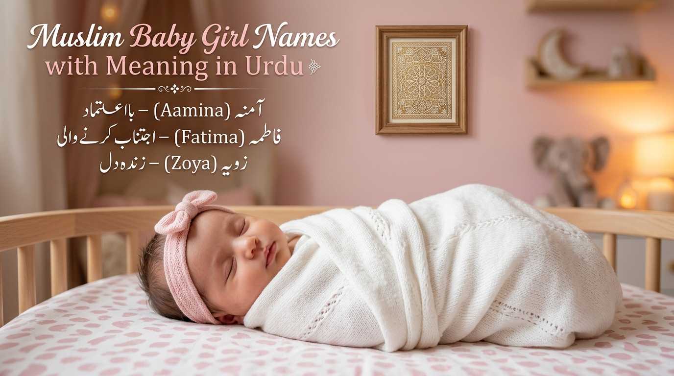 Muslim Baby Girl Names with Meaning in Urdu — A to Z List (2026)
